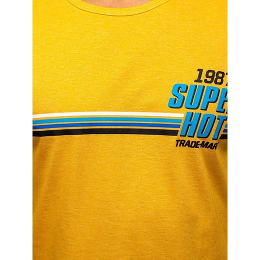 Denley t-shirt męski żółty 