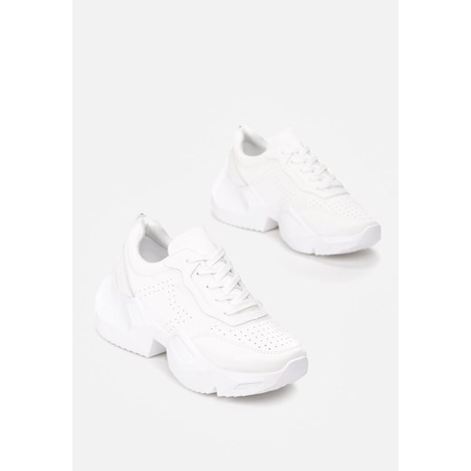 Renee buty sportowe damskie w stylu młodzieżowym bez wzorów wiązane 