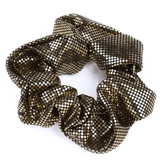 GUMKA DO WŁOSÓW METALICZNA stare złoto SCRUNCHIE