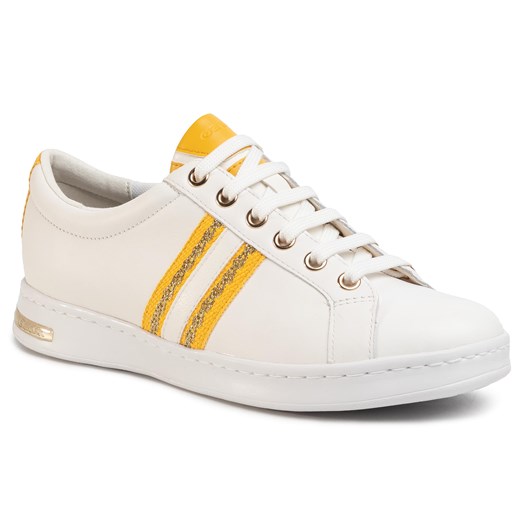 Sneakersy GEOX - D Jaysen A D921BA 08554 C1372 White/Lt Yellow
