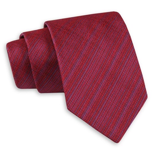Ciemny Czerwony Klasyczny Szeroki Krawat -Angelo di Monti- 7 cm, Męski, Elegancki, w Drobne Paski KRADM1668  Angelo Di Monti  JegoSzafa.pl