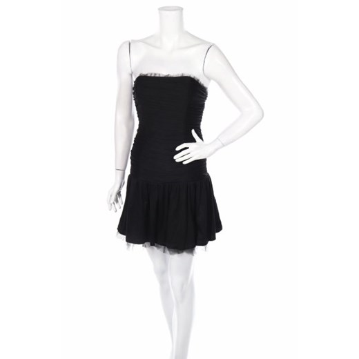 Betsey Johnson sukienka gorsetowa czarna mini bez rękawów 