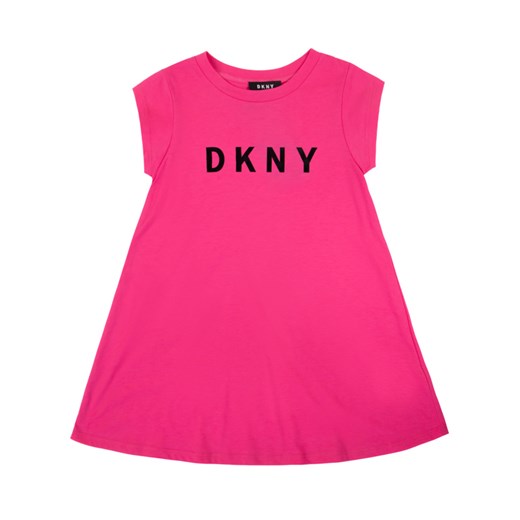 Sukienka dziewczęca różowa DKNY na wiosnę 