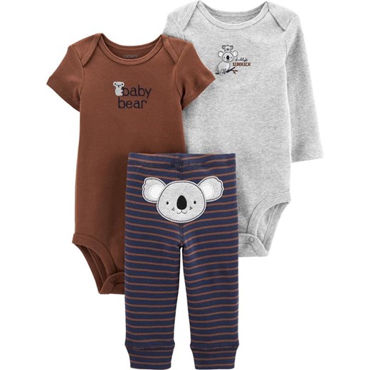 Odzież dla niemowląt wielokolorowa Carter's z bawełny w zwierzęcy wzór 