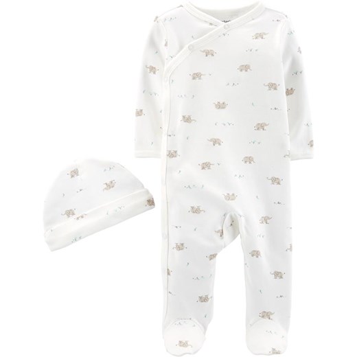 Biała odzież dla niemowląt Carter's bawełniana unisex 