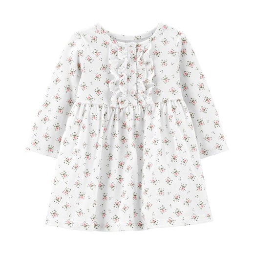 Odzież dla niemowląt biała Carter's bawełniana wiosenna dla dziewczynki 
