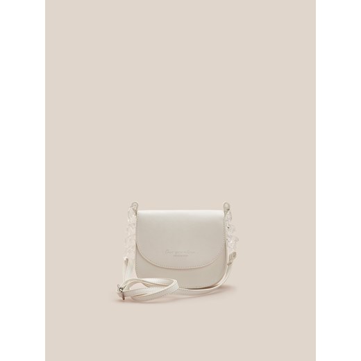 Reserved - Mała torebka z transparentnym łańcuszkiem - Biały  Reserved One Size 