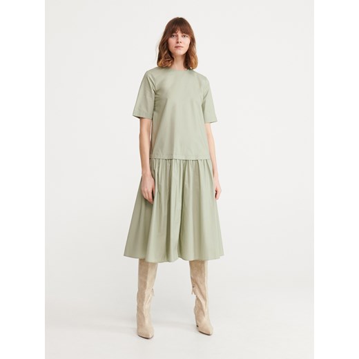 Reserved - Bawełniana sukienka - Zielony Reserved  34 