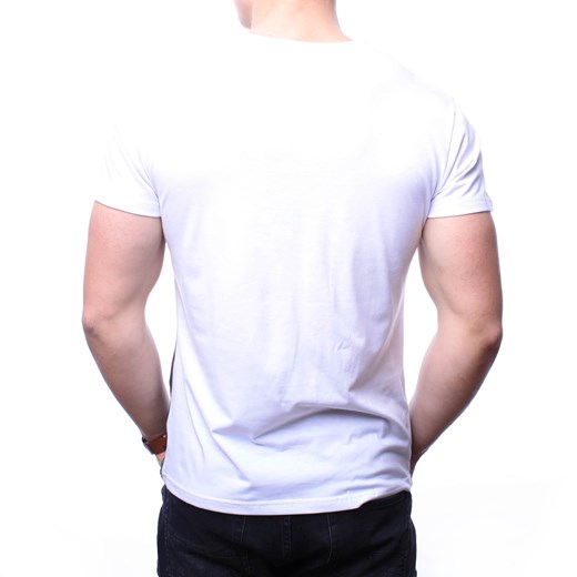 T-shirt męski Recea szary z krótkimi rękawami 