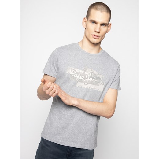 T-shirt męski Pepe Jeans z krótkim rękawem w stylu młodzieżowym 