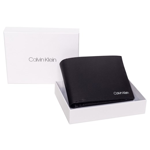 CALVIN KLEIN PORTFEL MĘSKI CK UNITED 10CC + COIN BLACK K50K505510  BAX  Calvin Klein  messimo