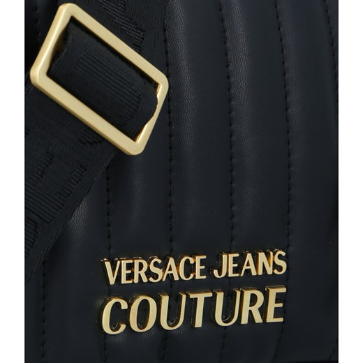 Listonoszka Versace Jeans pikowana elegancka średniej wielkości z breloczkiem 