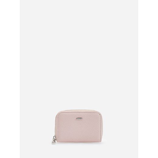 Reserved - Fakturowany portfel z zapięciem na zamek - Różowy  Reserved One Size 