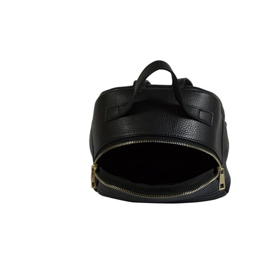 Skórzany plecak "Padova" w kolorze czarnym - 29 x 21 x 9 cm  Florence Bags OneSize Limango Polska
