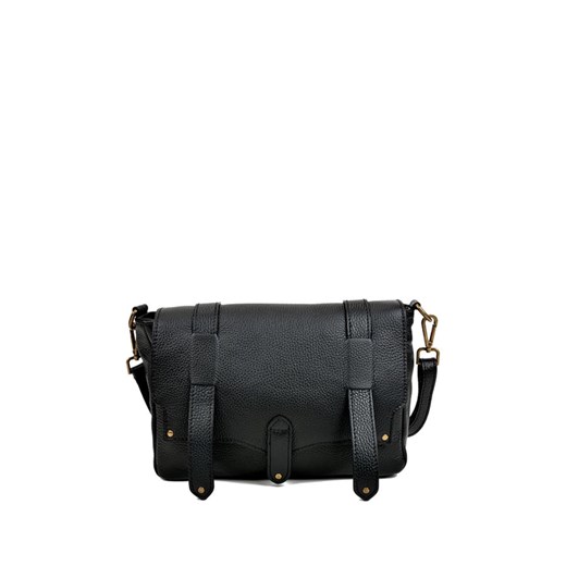 Skórzana torebka w kolorze czarnym - (S)21 x (W)29 x (G)11 cm  Magnotti OneSize Limango Polska