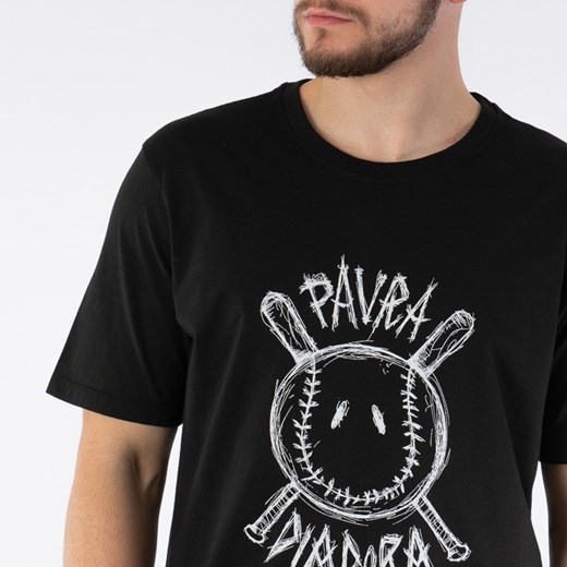 T-shirt męski Diadora na wiosnę z krótkimi rękawami w nadruki 