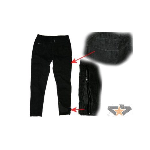 spodnie (Liny) damskieee dc hallgrove black 63400013 