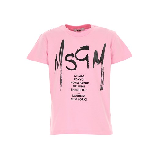 MSGM Koszulka Dziecięca dla Dziewczynek, różowy, Bawełna, 2019, 10Y 12Y 4Y 6Y 8Y MSGM  6Y RAFFAELLO NETWORK