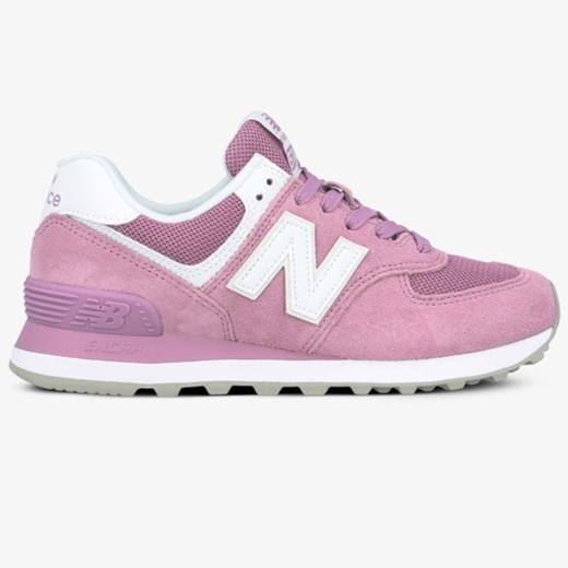 Różowe buty sportowe damskie New Balance na platformie 