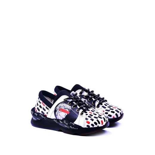 Sneakersy w kolorze biało-czarnym ze wzorem  Goby 40 Limango Polska