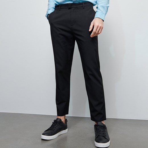 Spodnie męskie Reserved casual czarne 