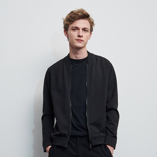 Reserved - Rozpinana bluza w stylu bomberki - Czarny  Reserved XL 
