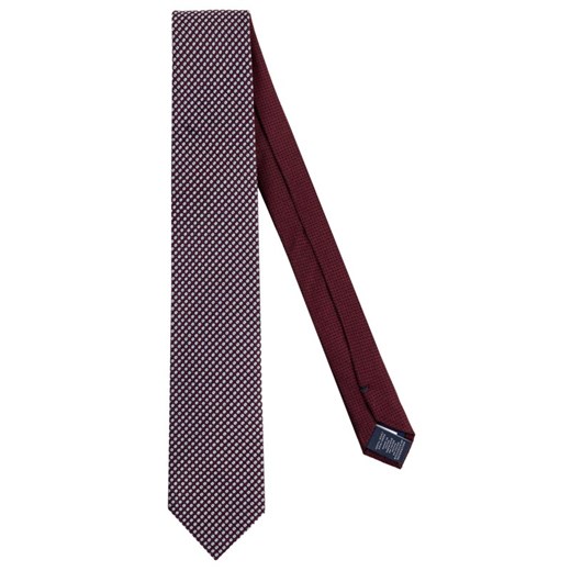 Tommy Hilfiger Tailored Krawat Micro Print TT0TT06092 Bordowy