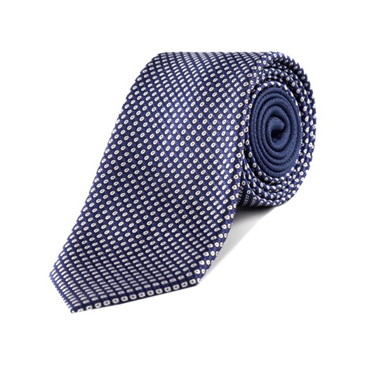 Tommy Hilfiger Tailored Krawat Micro Design TT0TT06092 Granatowy