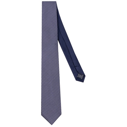 Tommy Hilfiger Tailored Krawat Micro Design TT0TT06092 Granatowy