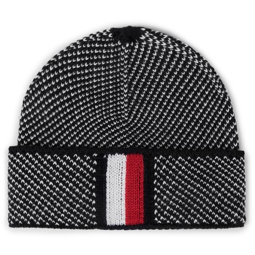 Tommy Hilfiger Czapka Corporate Intarsia Beanie AM0AM05604 Czarny