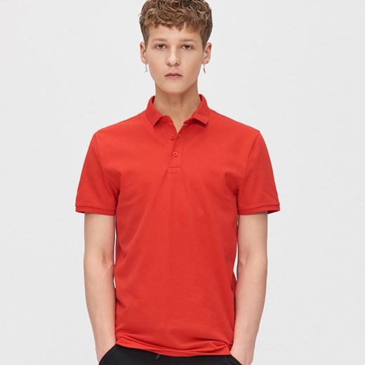 Cropp - Koszulka polo - Czerwony Cropp  L 