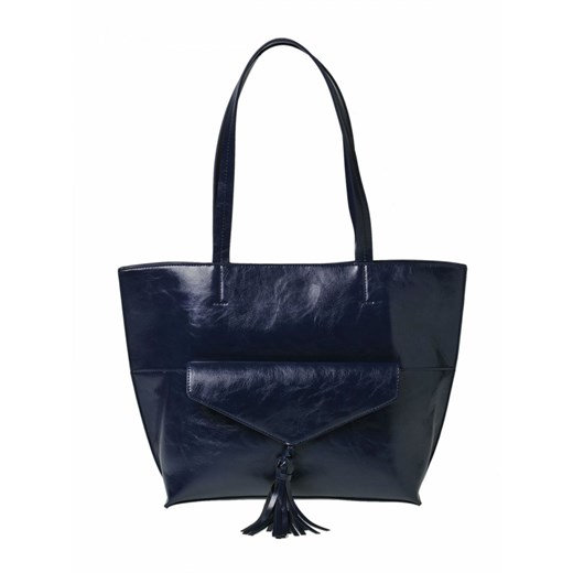 Shopper bag niebieska Top Secret bez dodatków 