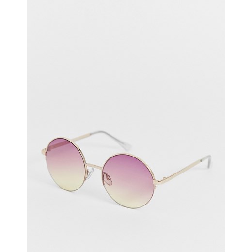 AJ Morgan – Okrągłe okulary przeciwsłoneczne oversize w kolorze w kolorze złotym i liliowym-Fioletowy Aj Morgan  No Size Asos Poland