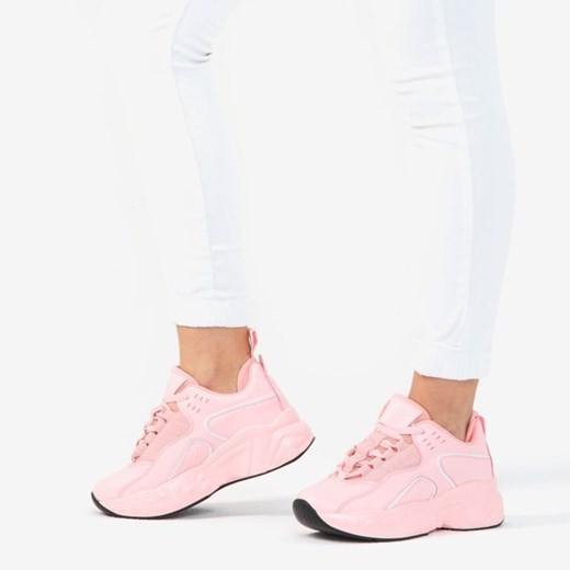 Różowe sportowe buty na grubej podeszwie Pamela - Obuwie  Royalfashion.pl 36 