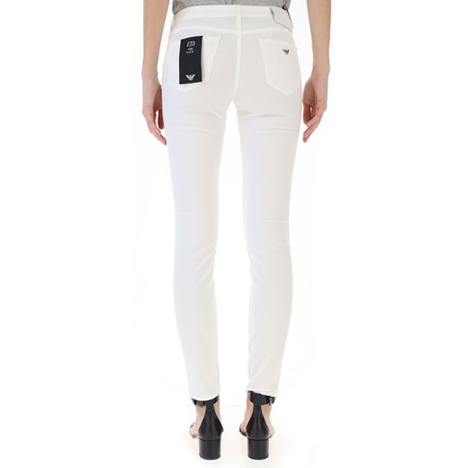 Emporio Armani Spodnie dla Kobiet, biały, Bawełna, 2021, 44 45