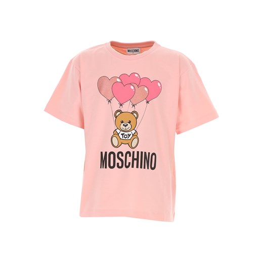 Moschino Koszulka Dziecięca dla Dziewczynek, różowy, Bawełna, 2019, 4Y 5Y 6Y  Moschino 5Y RAFFAELLO NETWORK