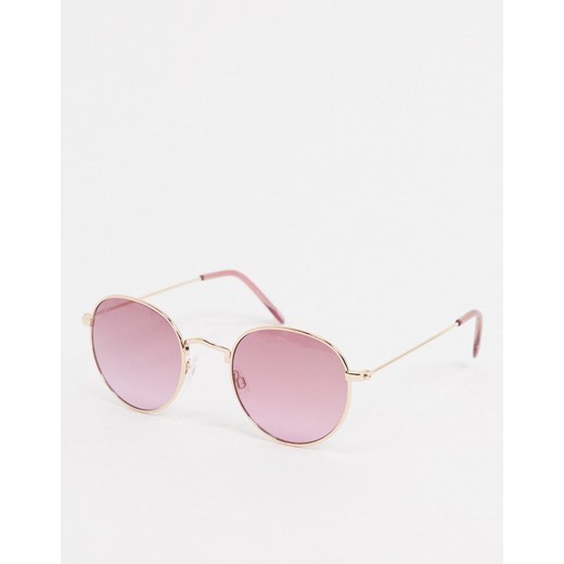 Jeepers Peepers – Okrągłe okulary przeciwsłoneczne z różowymi szkłami  Jeepers Peepers No Size Asos Poland