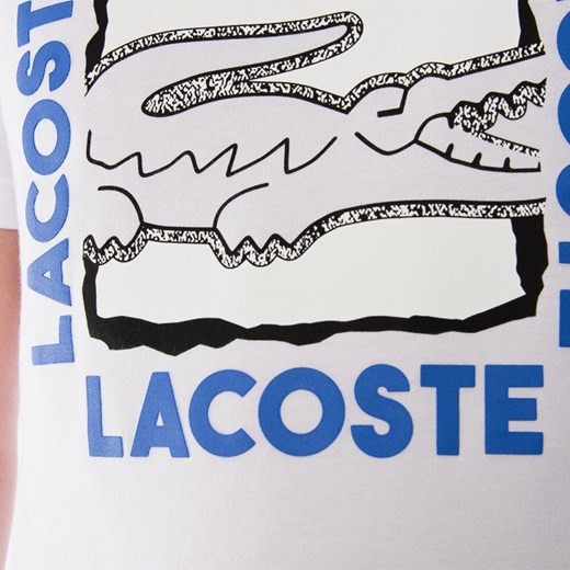 T-shirt męski wielokolorowy Lacoste z krótkim rękawem 