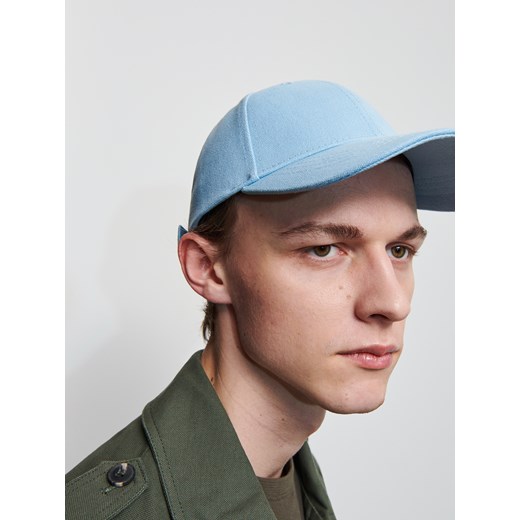Reserved - Bawełniana czapka z daszkiem - Niebieski  Reserved One Size 