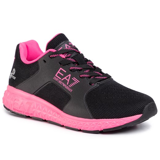 Sneakersy EA7 EMPORIO ARMANI - XSX001 XOT01 M496 Black/Pink Fluo