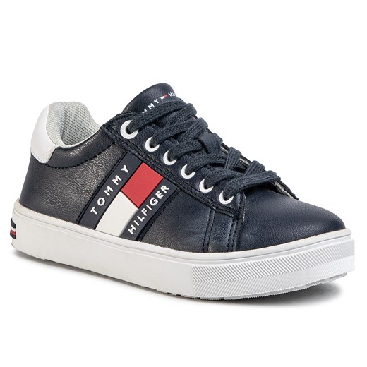 Sneakersy TOMMY HILFIGER - Low Cut Lace-Up Sneaker T3B4-30718-0900 M Blue/White X007