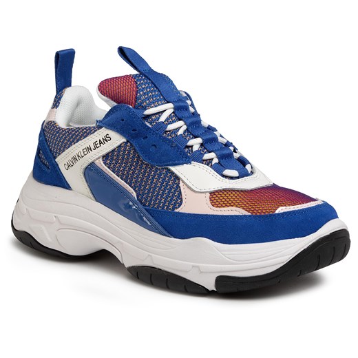 Sneakersy CALVIN KLEIN JEANS - Marvin S0592 Nautical Blue/Chintz Rose/White