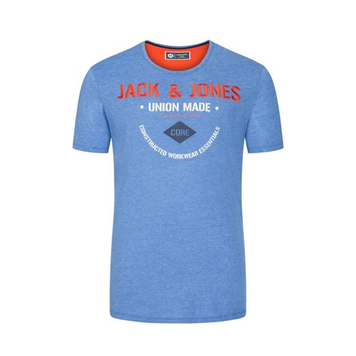 T-shirt męski Jack & Jones z krótkimi rękawami z napisem 