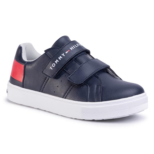 Sneakersy TOMMY HILFIGER - Low Cut Velcro Sneaker T3B4-30719-019 S Blue/White//Red Y004