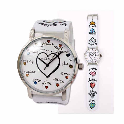 NeXtime Watch Time - Zegarek na rękę - Loving You home-form-pl bialy dekoracja