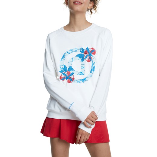 Desigual biała bluza Crewneck Logo Olympia Desigual   Differenta.pl