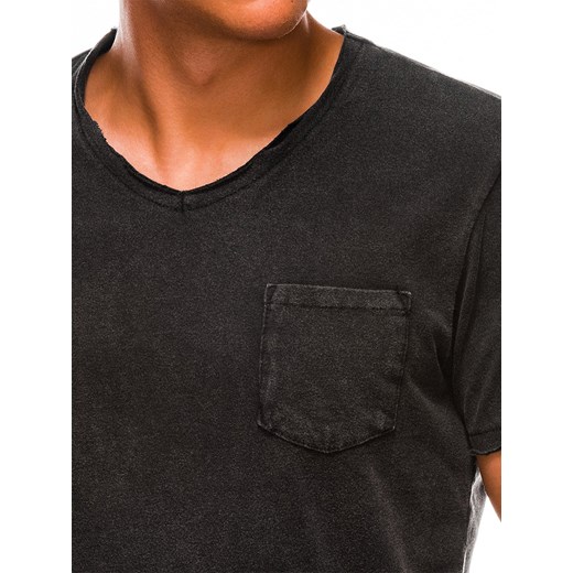 T-shirt męski Ombre z krótkimi rękawami bez wzorów 