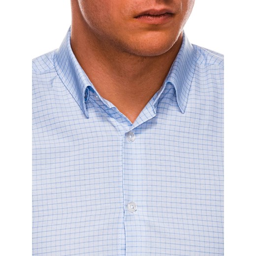 Koszula męska Ombre bez wzorów z długim rękawem elegancka 