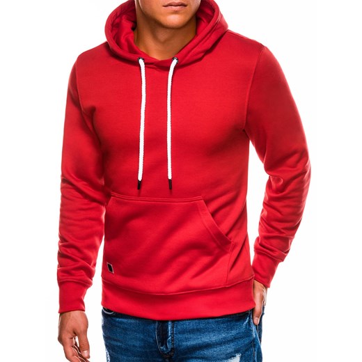 Czerwona bluza męska Ombre w stylu młodzieżowym 