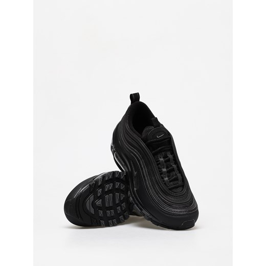 Buty sportowe damskie Nike wiązane gładkie czarne na platformie 